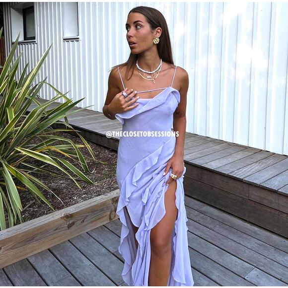 MANGO BLOGGER FAVE!!! Draped Neckline Maxi Dress NWT LAST ONE!!! - Picture 8 of 16